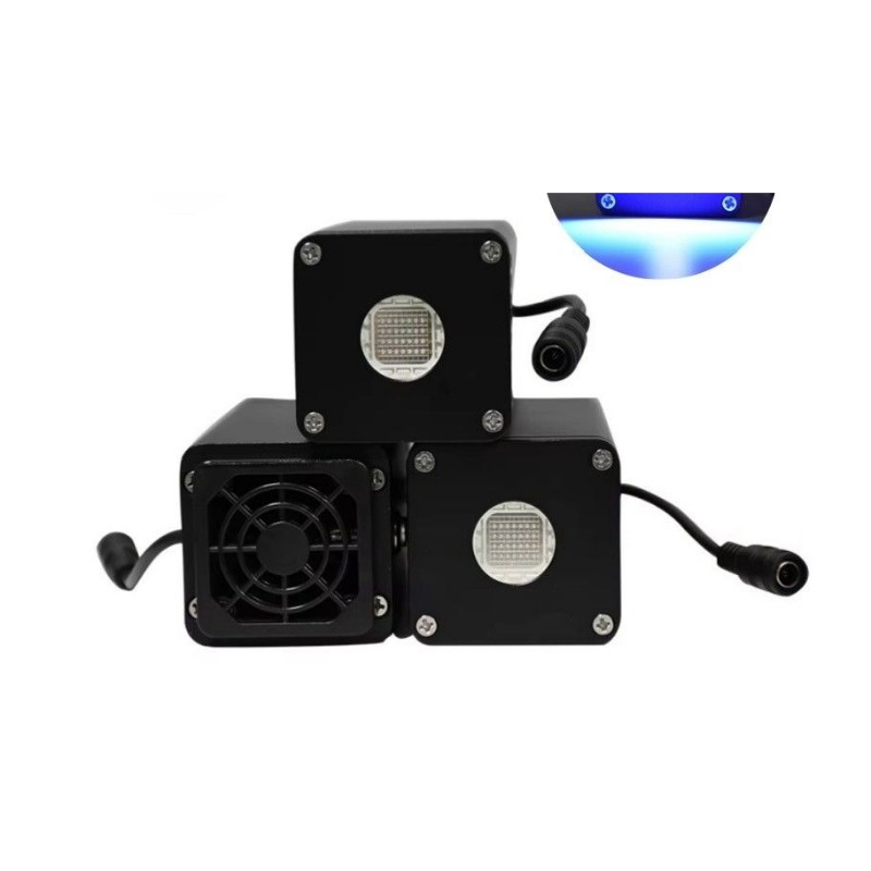 Sistema di polimerizzazione UV LED 70 W 25 × 25 mm, raffreddato ad aria