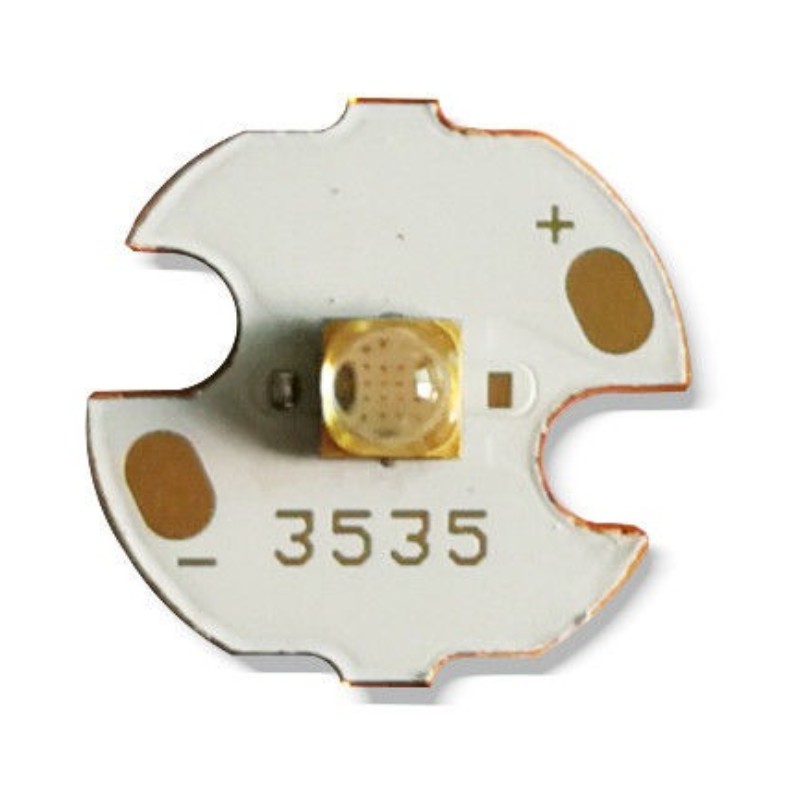Chip UV LED de 3 W 16 mm × 16 mm, 365 / 385 / 395 / 405 nm